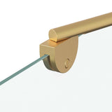 Shower Enclosure Gold 120 x 68 x 130 cm ESG Glass and Aluminium 42018538