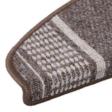 Self-adhesive Stair Mats 15 pcs Brown 65 x 21 x 4 cm 42011454