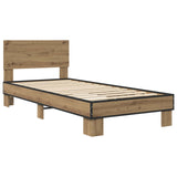 Bed Frame with Headboard Artisan Oak 80 x 200 cm 8009088