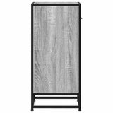 Sideboard Grey Sonoma 35.5x35x76 cm Engineered Wood and Metal 848957