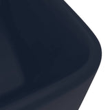Luxury Wash Basin Matt Dark Blue 41x30x12 cm Ceramic 147045