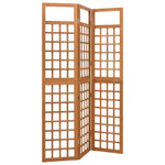 3-Panel Room Divider/Trellis Solid Fir Wood 121x180.5 cm 316478