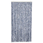 Insect Curtain Blue, White and Silver 100x220 cm Chenille 284275