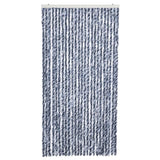 Insect Curtain Blue, White and Silver 100x220 cm Chenille 284275