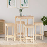 5 Piece Bar Set Solid Wood Pine 3124737