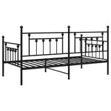 Daybed Frame Black 90 x 200 cm Steel 42002659