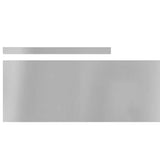 Lawn Edging 4 pcs 450 x 20 cm Galvanised Steel Silver 868031