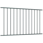 ZNTS Fence Panel Powder-coated Steel 1.7x1.25 m Anthracite 145223