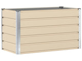 Planter Ivory 100 x 50 x 75 cm Galvanised Steel 42018099