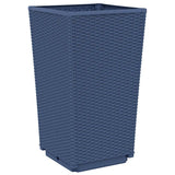 Garden Planters 4 pcs Blue Grey 32.5x32.5x57 cm PP 367851