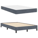 Box Spring Bed with Mattress Dark Grey 120 x 210 cm Fabric 3398738