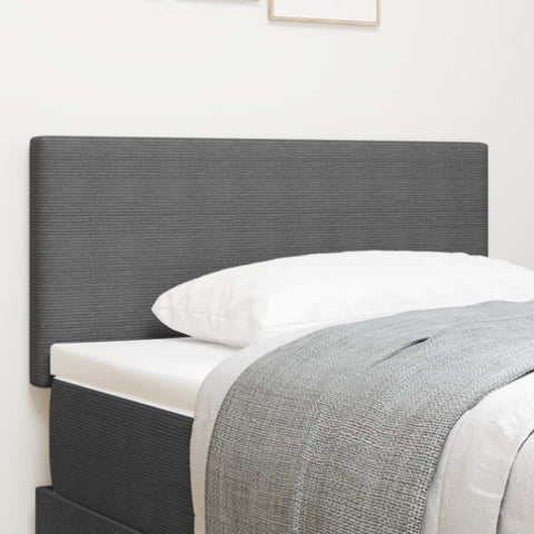 ZNTS LED Headboard Simple Design Light Grey 90 cm Corduroy Fabric 3338017