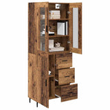 Highboard with Drawer 2 pcs Old Wood Engineered Wood 3415751