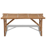 Folding Garden Bench 118 cm Bamboo 41503