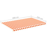 Replacement Fabric for Awning Yellow and Orange 5x3 m 312021
