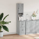 Kitchen Cabinet Grey Sonoma 35x50x180 cm Engineered Wood 840763