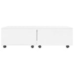ZNTS Coffee Table High Gloss White 120x60x35 cm 283727