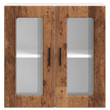 Kitchen Wall Cabinet with Glass Door Porto Old Wood 854155
