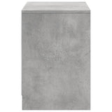 TV Cabinet with LED Concrete Grey 100x34x50 cm Engineered Wood 852211
