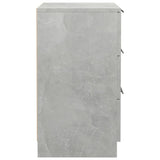 ZNTS Bedside Cabinet Concrete Grey 40x36x65 cm 811276