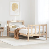 Bed Frame without Mattress 90x190 cm Single Solid Wood Pine 3305890