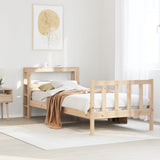 Bed Frame without Mattress 100x200 cm Solid Wood Pine 3305900