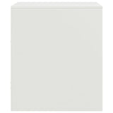 ZNTS Bedside Cabinet White 34.5x39x44 cm Steel 841761