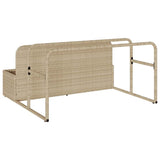 Poolside Float Storage Beige 110x100x57 cm Poly Rattan 4104091