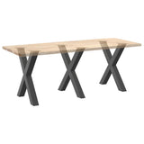 Dining Table Legs X-Shaped 3 pcs Anthracite 80x cm Steel 4012994