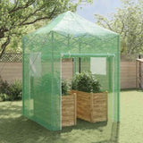 Greenhouse with Pop-up Frame Green 200 x 200 x 300 cm Iron 42006641