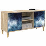 TV Cabinet RAALTE 102 x 33 x 50 cm Sonoma Engineered Wood 8007032