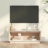 TV Cabinet 90x35x35 cm Solid Wood Pine 813829