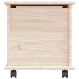 Storage Chest with Wheels ALTA 73x39.5x43 cm Solid Wood Pine 353927
