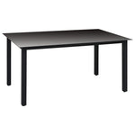 5 Piece Garden Dining Set Black 3060048