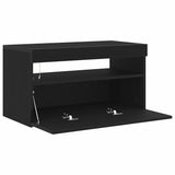 TV Cabinet 2 pcs Black Oak 75 x 35 x 40 cm Engineered Wood 862558