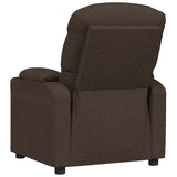 Recliner Chair Dark Brown Fabric 348075