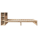Bookcase Bed without Mattress 100x200cm Solid Wood Pine 3322375