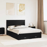Bed Frame with Drawer with Headboard Manual Engineered Wood 3410298