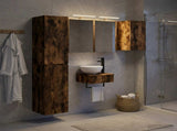 Bathroom Furniture Set 5 pcs Smoked Oak 3407251