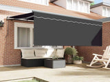 Retractable Awning Retractable Anthracite 300 x 200 cm Fabric 3329514