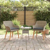 Garden Chair 2 pcs Black 62.5 x 55 x 82 cm Poly Rattan 42006213