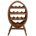 Wine Rack 13 Bottles Solid Acacia Wood 44036