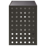 Air Conditioner Cover Black 100 x 50 x 70 cm Steel 8014129