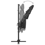 4-Tier Garden Parasol with Aluminium Pole Anthracite 250x250 cm 313822