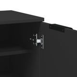 Shoe Cabinet Black 59x35x100 cm Engineered Wood 811440