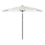 Garden Parasol with Steel Pole White 288x288x225 cm 4005108