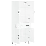 Highboard White 69.5x34x180 cm Engineered Wood 3198177