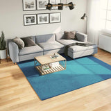 Rug OVIEDO Short Pile Turquoise 240x240 cm 375606