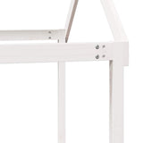 Kids' Bed Roof White 217x95.5x159 cm Solid Wood Pine 846959