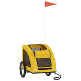 Pet Bike Trailer Yellow Oxford Fabric and Iron 93959